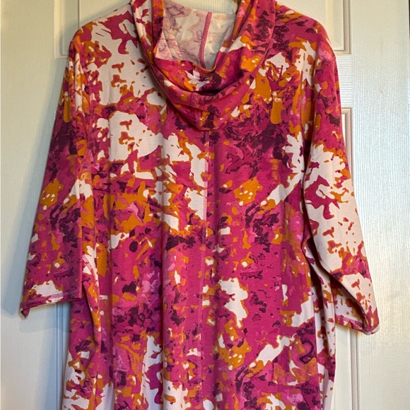 Floral Pink Hooded Sweatshirt - Picture 5 of 9